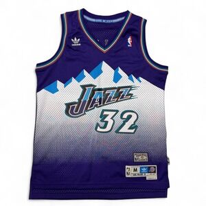 Adidas Utah Jazz Karl Malone #32 Jersey Mens Medium Hardwood Classics‎ Swingman